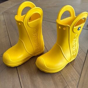 Crocs Kids Yellow Boots